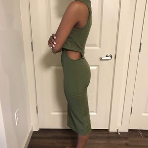 Green Cutout Dress